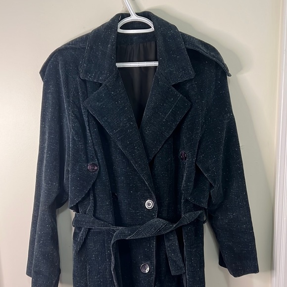Vintage Codurory Belted Trench Outerwear Coat Size Large - Picture 2 of 15